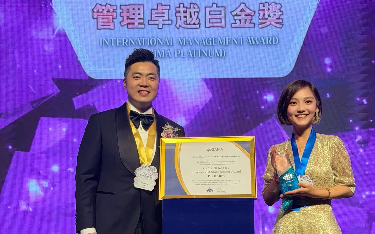 Jessie Chiu receiving the GAMA International Management Award Platinum 2026